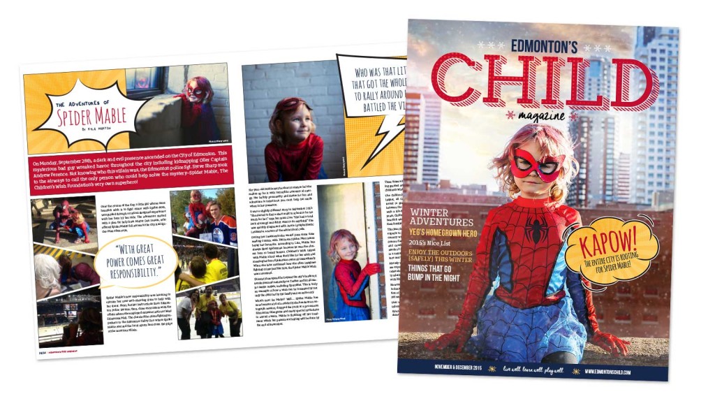 Edmonton's Child Magazine Design Photography